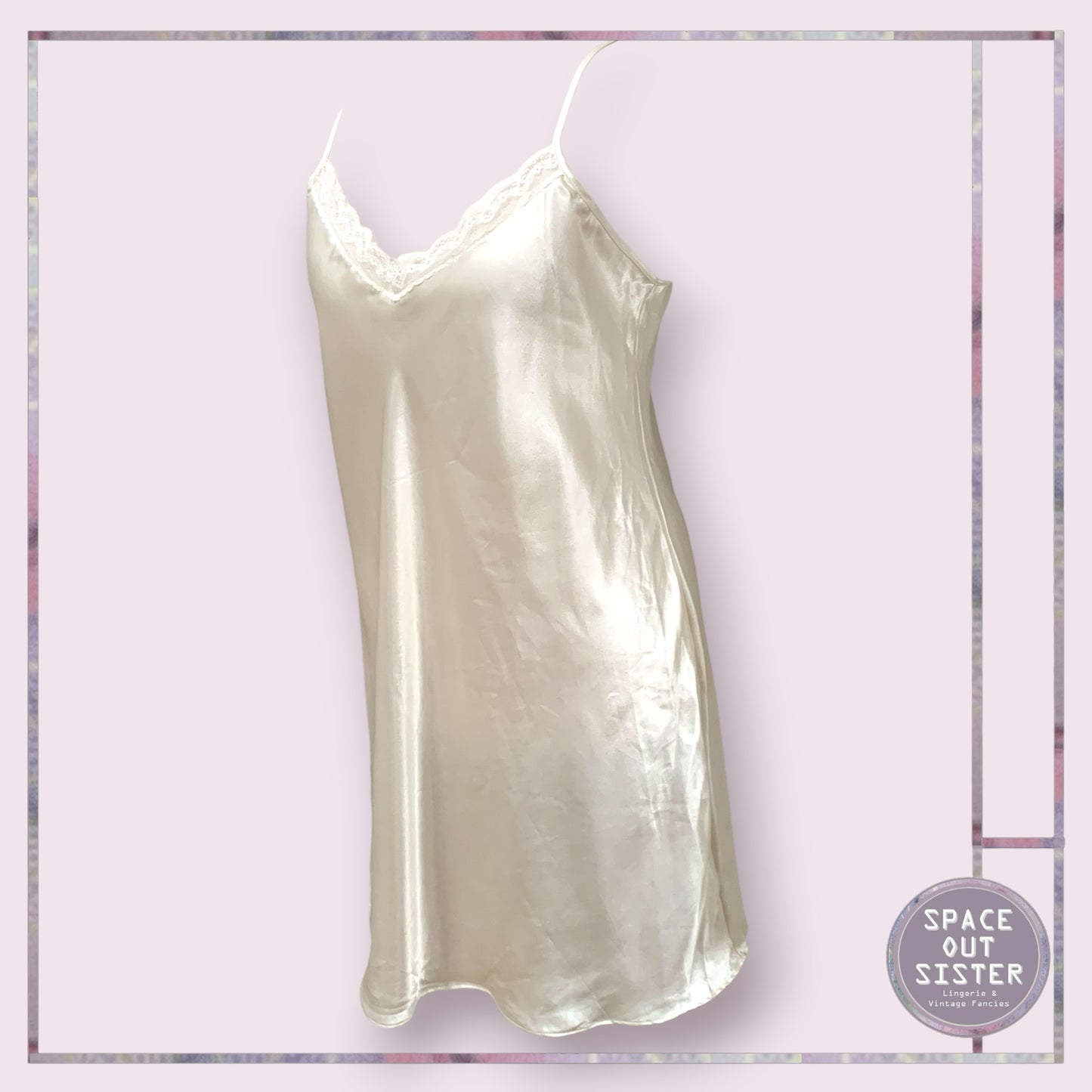 Vintage Ivory Slip Dress