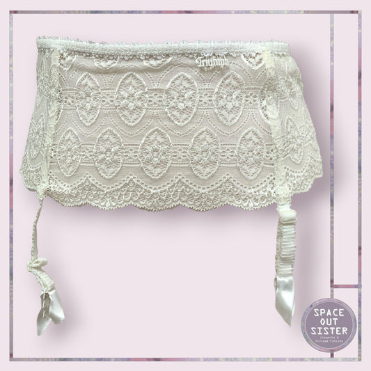Triumph White Garter Belt