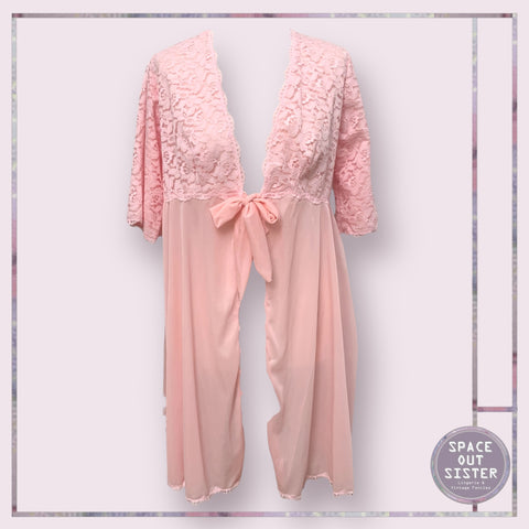 Vintage Chiffon Tie Negligee