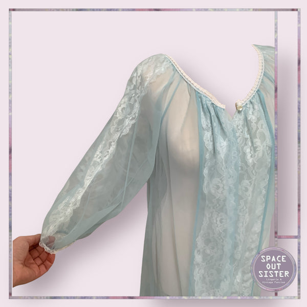 Vintage Powder Blue Negligee
