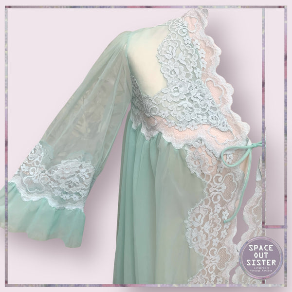 Vintage Seafoam Negligee
