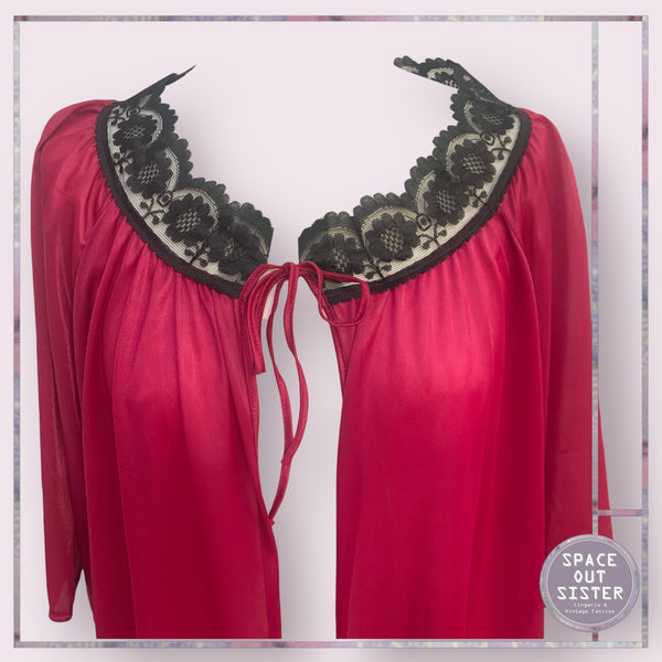 Vintage Raspberry Robe