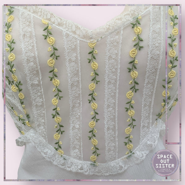 Vintage Van Realte Lemon Nightdress