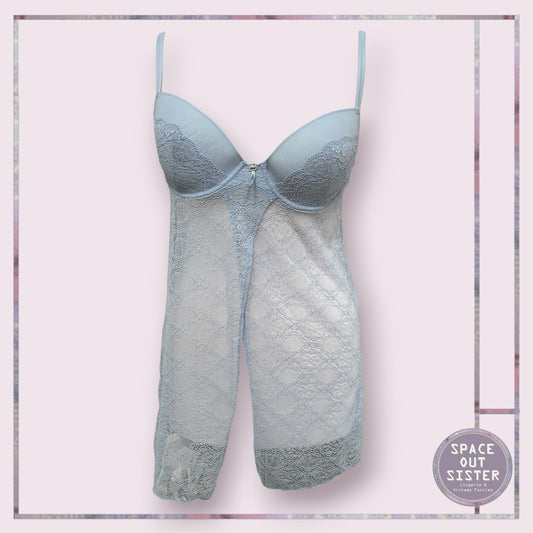 Powder Blue Elf Open Nightdress