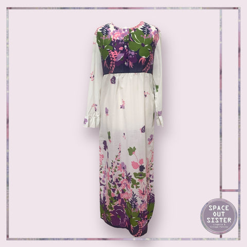 Vintage Olive Flower Nightdress