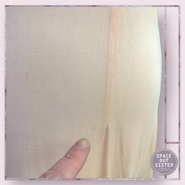 Vintage Tricot Peach Pink Slip