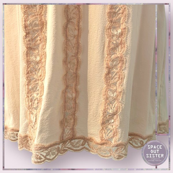 Lá Perla Silk Peach Mini Nightdress