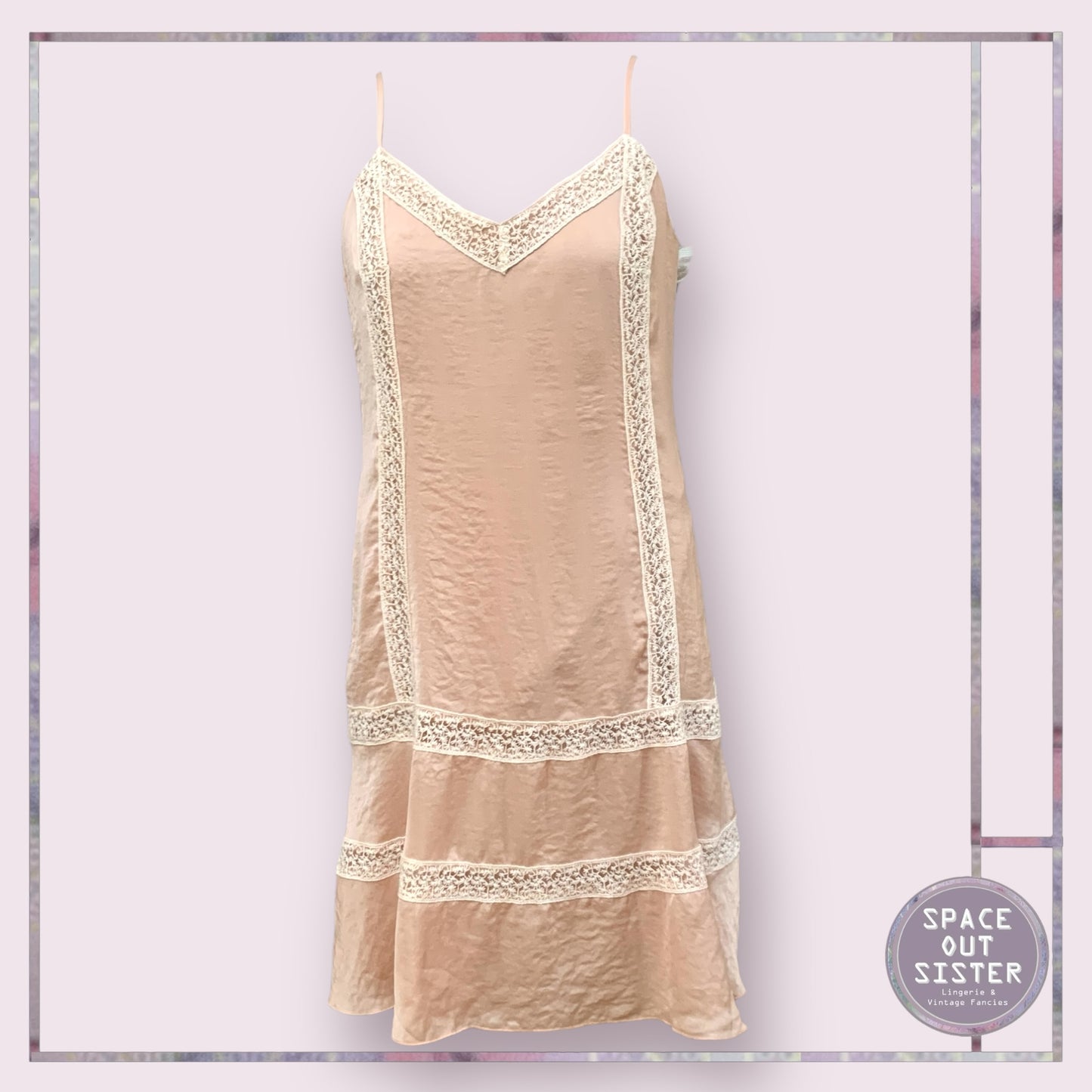 Pre-Loved Satin and Lace Dress