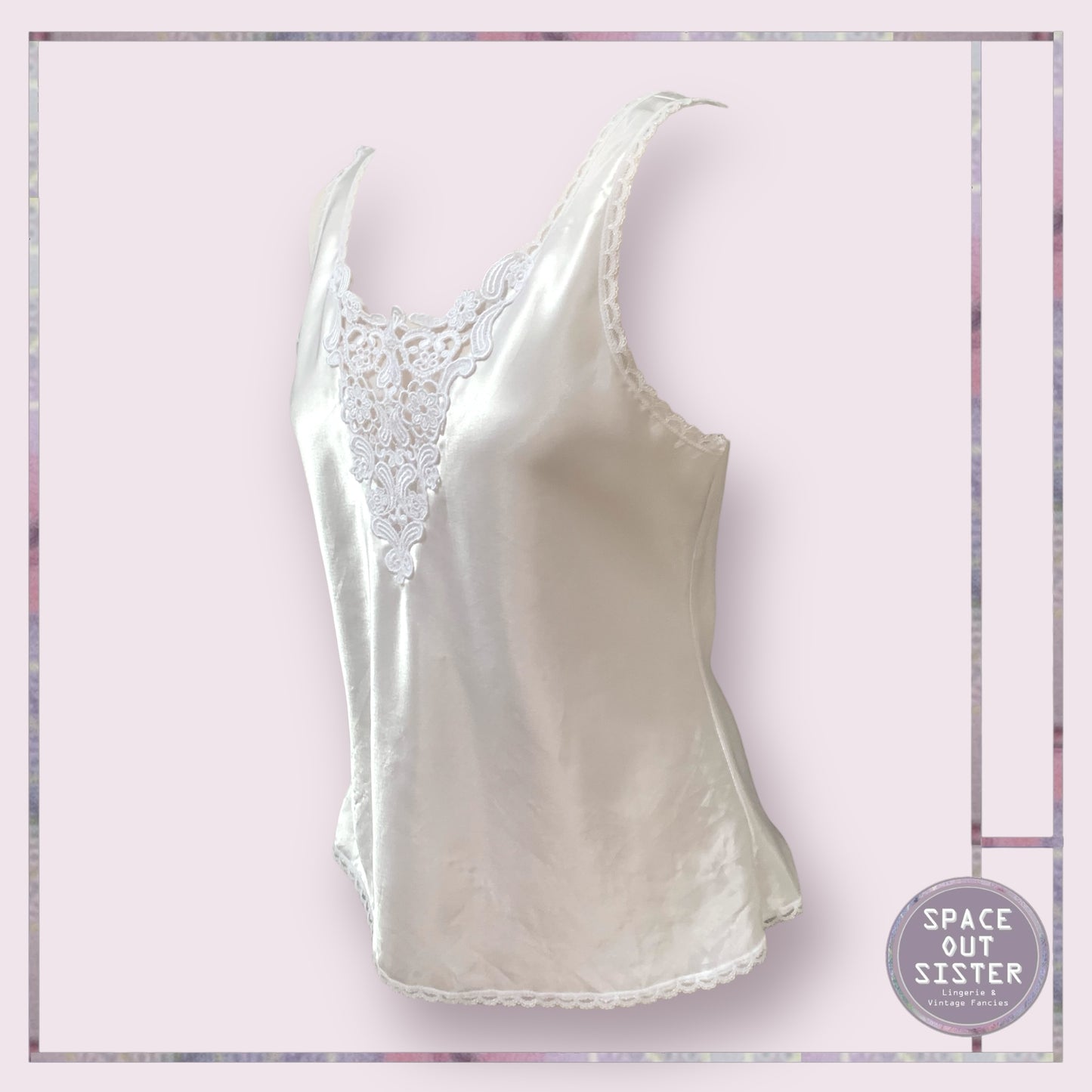 Vintage Guipure Satin Camisole