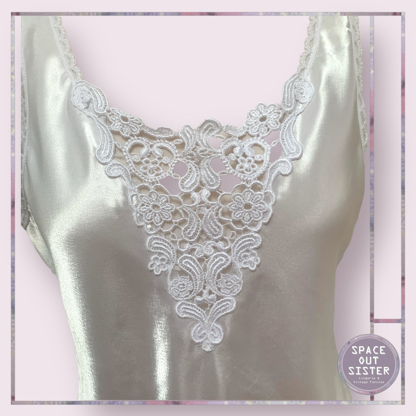 Vintage Guipure Satin Camisole