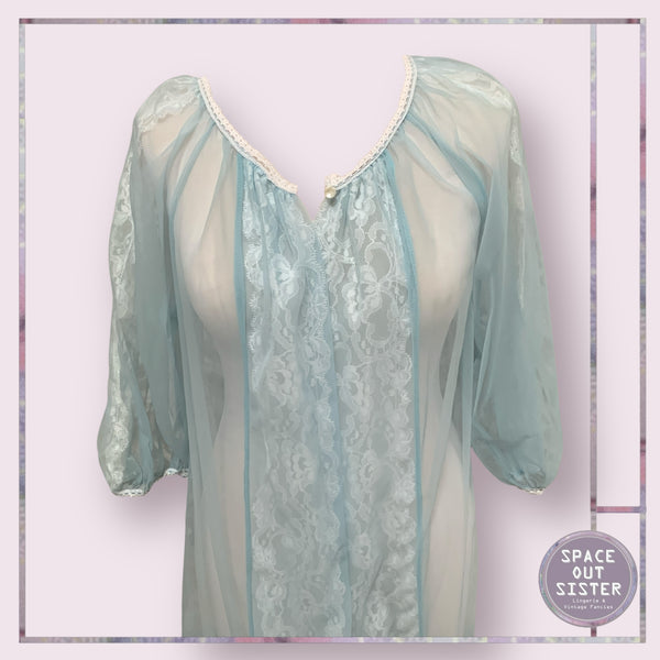 Vintage Powder Blue Negligee