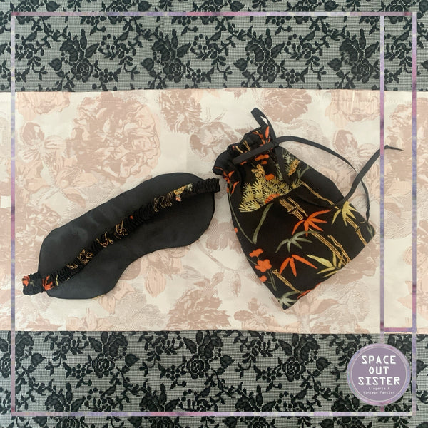 Handmade Sleep Mask & Pouch Bamboo