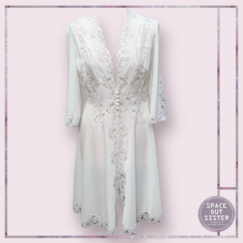 Vintage Short White Negligee