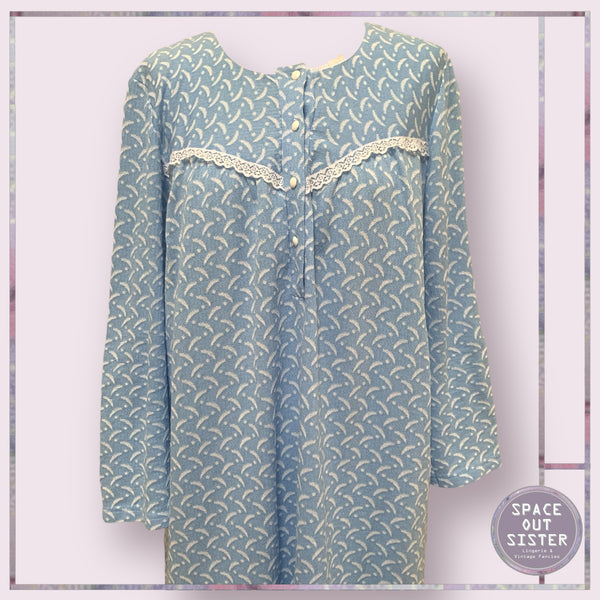 Vintage Blue Dashes Nightdress