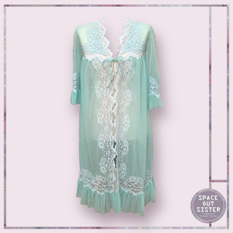 Vintage Seafoam Negligee
