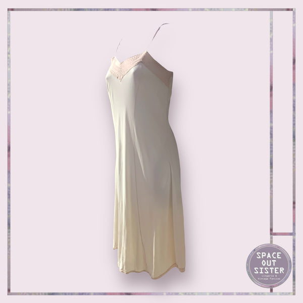 Vintage Crochet Lace Slip