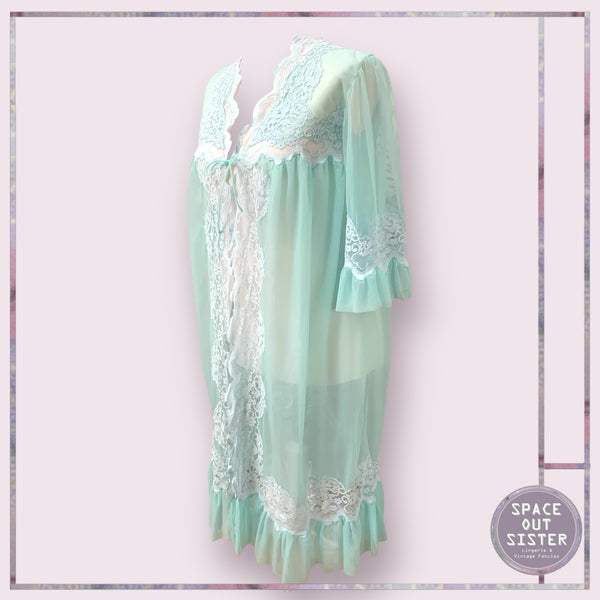 Vintage Seafoam Negligee