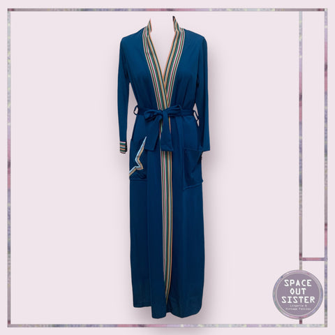 Vintage Navy Stripe Robe