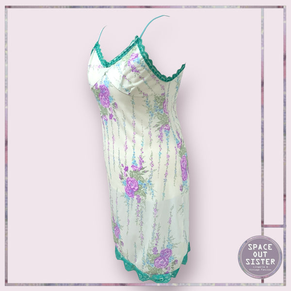 Vintage Mauve Garden Slip