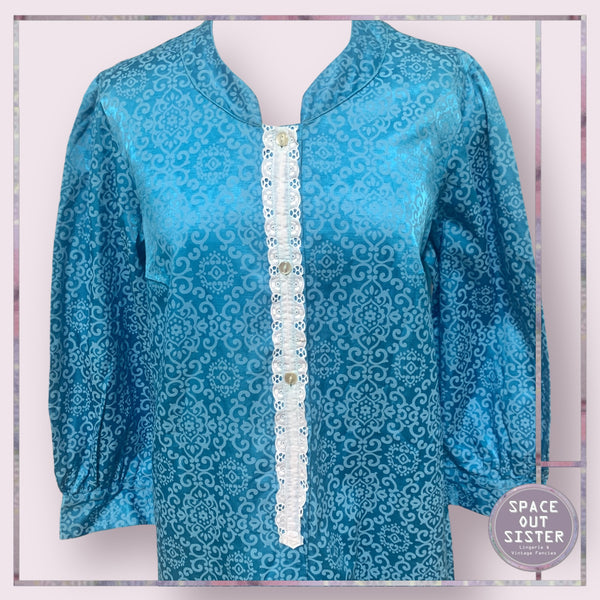 Vintage Cotton Lace Trim Nightdress