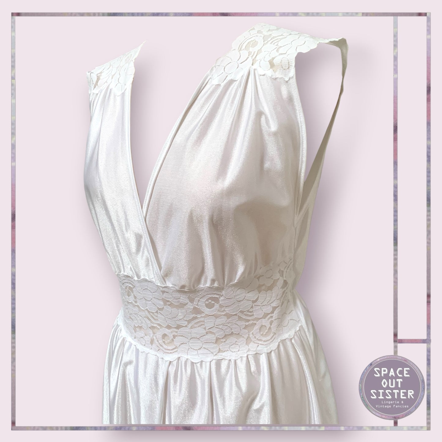 Vintage NOS Full Length White Nightdress