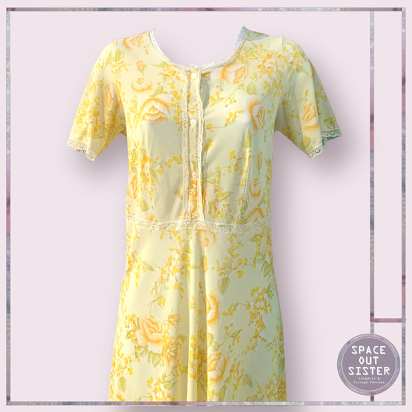 Vintage Lemon Print Nightdress
