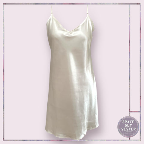 Vintage Ivory Slip Dress
