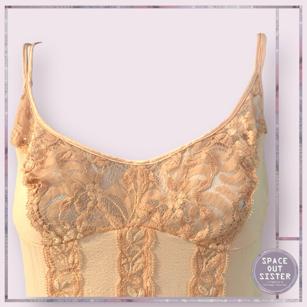 Lá Perla Silk Peach Mini Nightdress