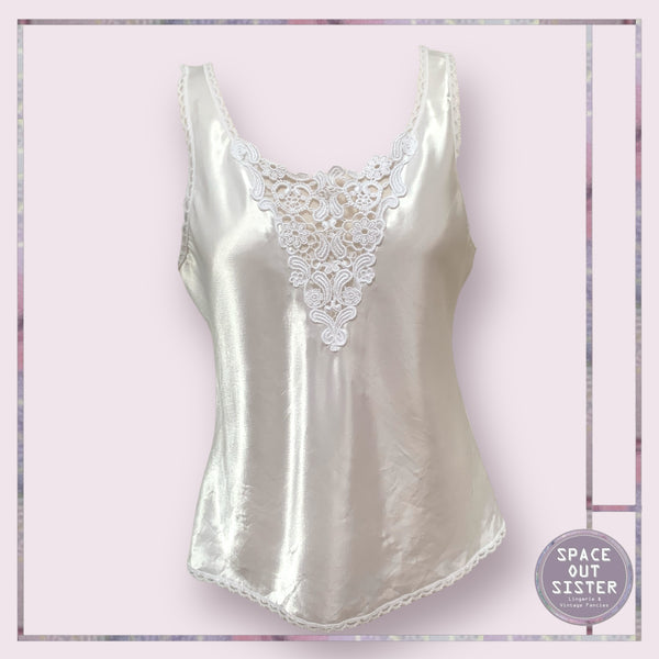 Vintage Guipure Satin Camisole