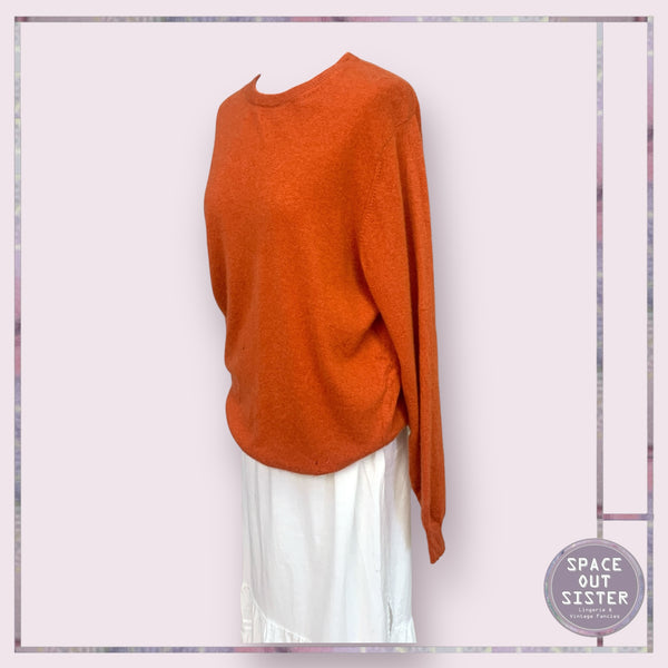 Pre-Loved Orange Just Cashmere Jumper