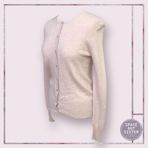 BNWT Cashmere Powder Pink Cardigan