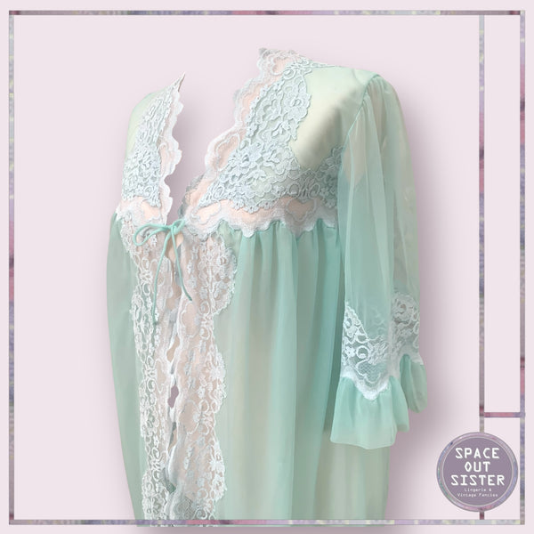 Vintage Seafoam Negligee