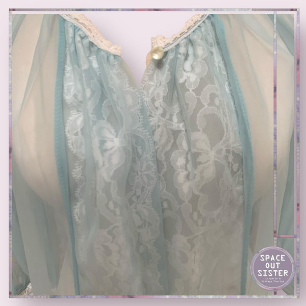 Vintage Powder Blue Negligee