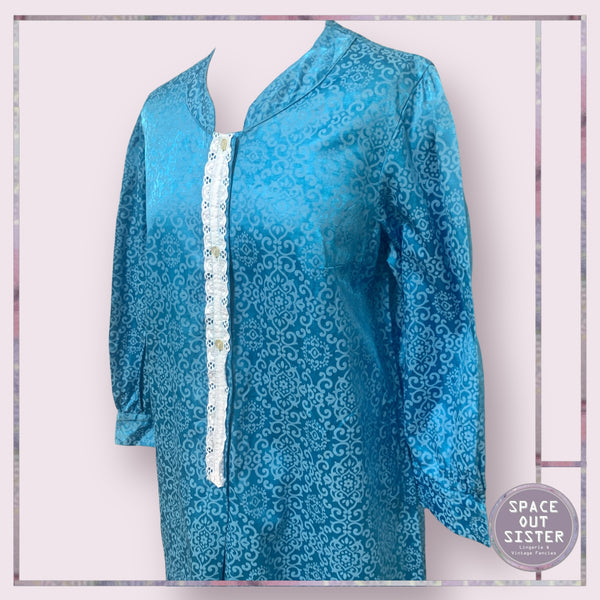 Vintage Cotton Lace Trim Nightdress