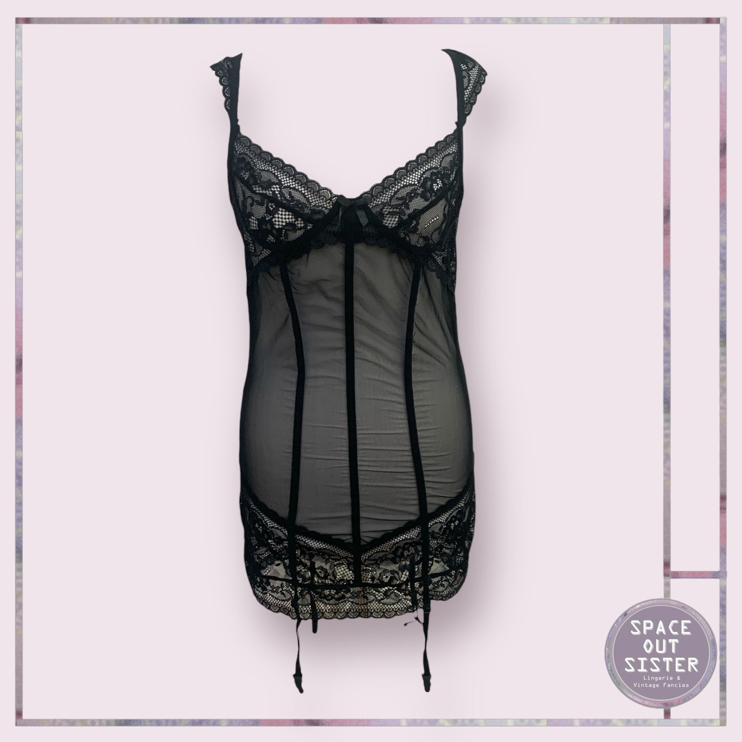 Black Sheer Lingerie Dress
