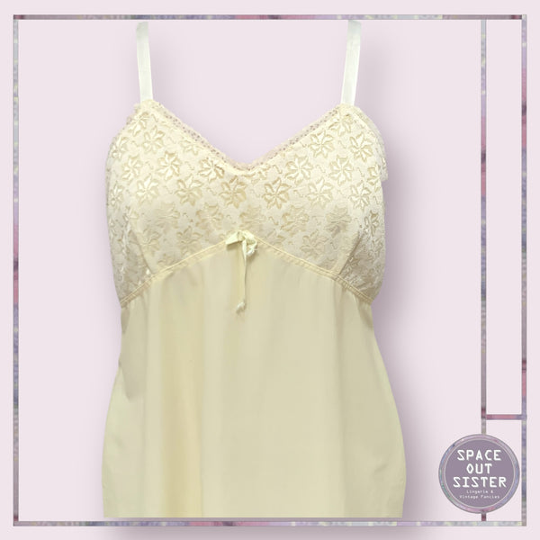 Circa 1960s Vintage Lemon Mini Slip