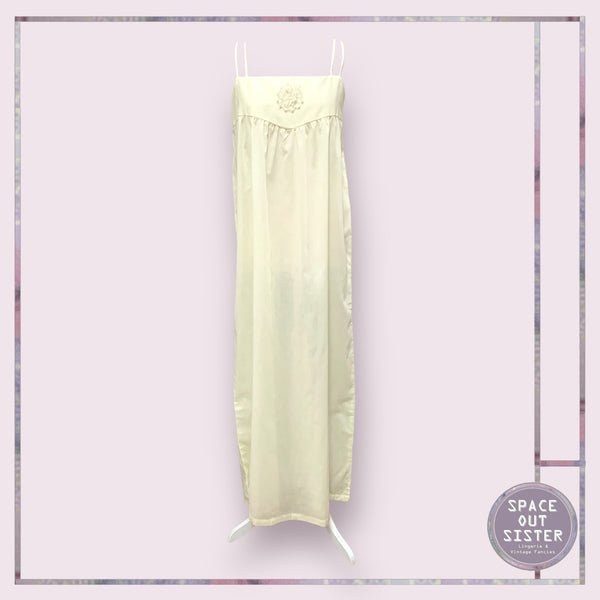 Vintage Full Length Flower Motif Nightdress