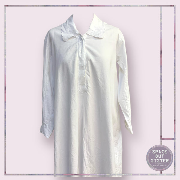 Vintage Cotton Lace Nightshirt