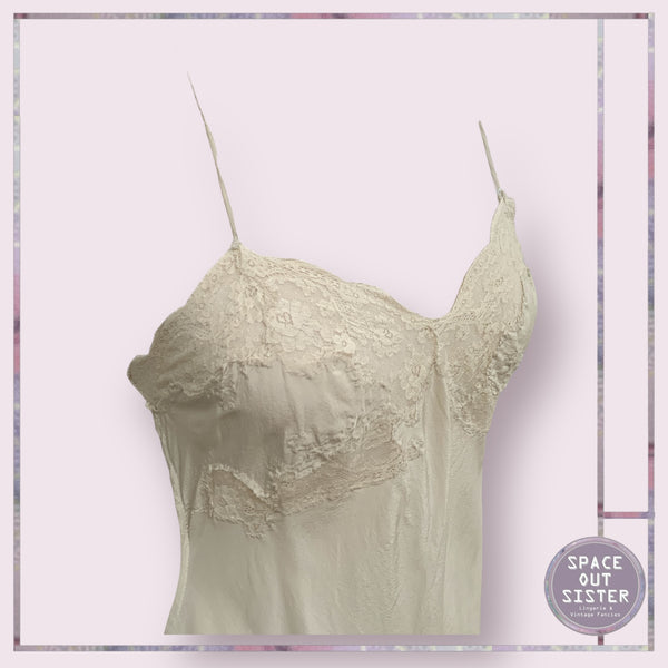 Vintage Silk Oyster Slip