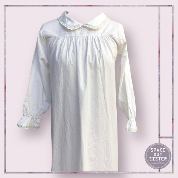 Vintage Cotton White Nightdress