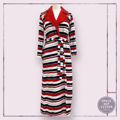 Vintage Cawo Free Hand Stripe Robe