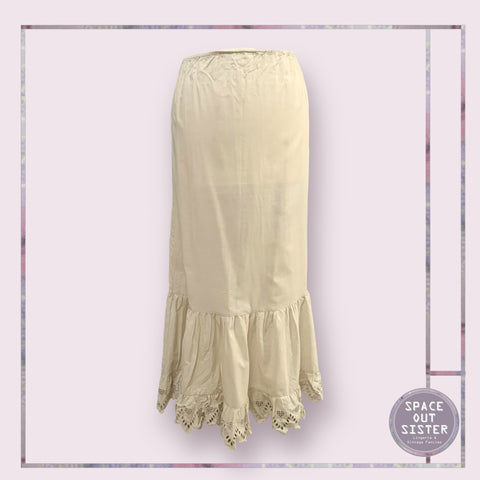 Vintage Caramel Cotton Petticoat