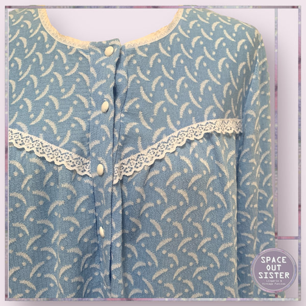 Vintage Blue Dashes Nightdress