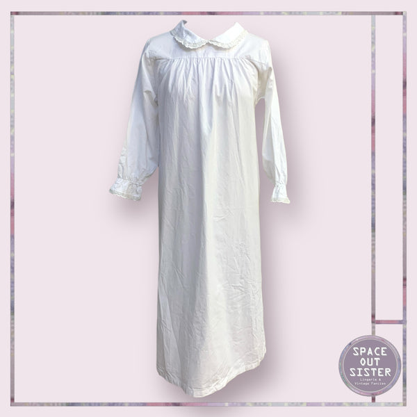 Vintage Cotton White Nightdress