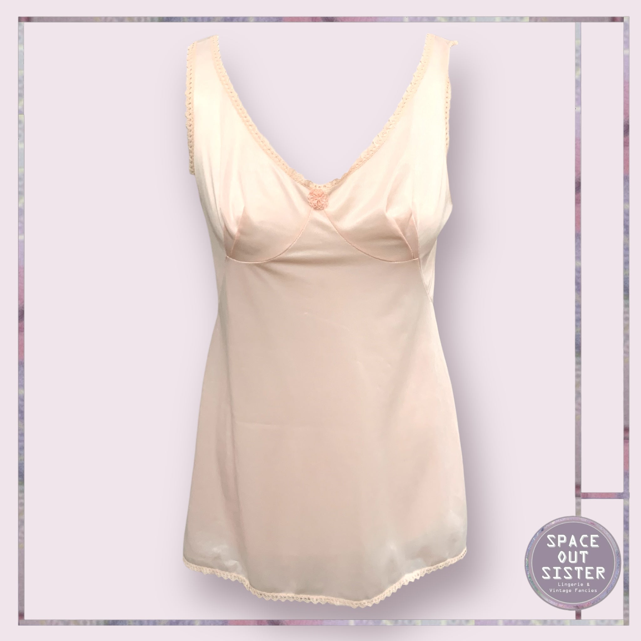 Vintage Peach Mini Slip