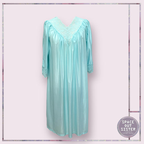 Vintage Lush Seagreen Nightdress