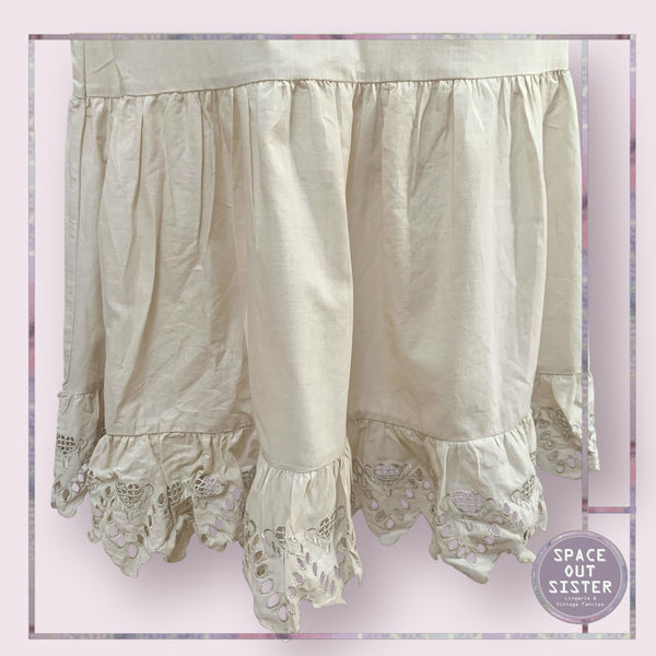 Vintage Caramel Cotton Petticoat
