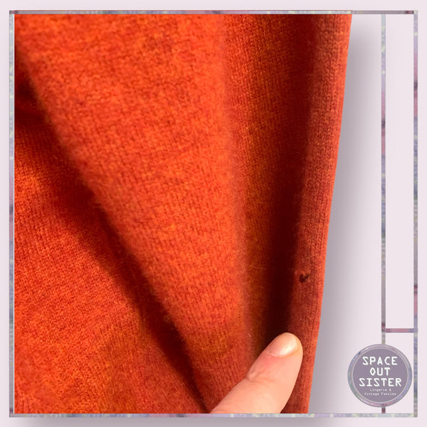 Pre-Loved Burnt Orange Cashmere Jumper BNWT