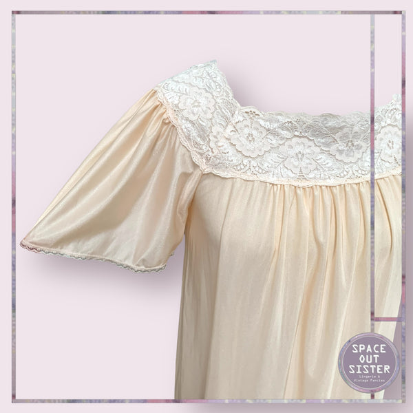 Vintage Square Neckline Nightdress