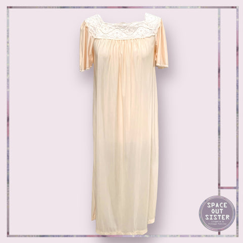Vintage Square Neckline Nightdress